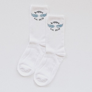 Kappa socks, Kappa Kappa Gamma, recruitment, sorority socks, bid day, big little reveal gift, sorority gifts, rush, Kappa merch, Kappa shirt