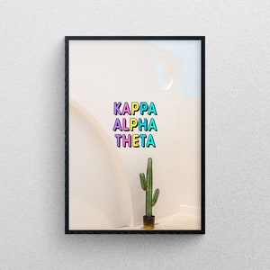Kappa Alpha Theta art prints, collage kit, Kappa, sorority art, recruitment, gifts for rush, big little, bid day, sorority gift, art prints