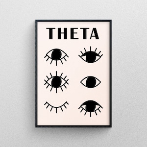 Kappa Alpha Theta art prints, collage kit, Kappa, sorority art, recruitment, gifts for rush, big little, bid day, sorority gift, art prints