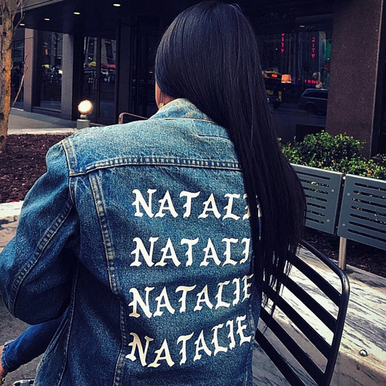 Custom Your Name Jacket custom jacket Denim Jacket Name Etsy