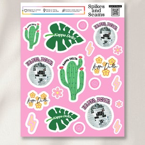 Kappa Delta, Kappa Delta Aufkleber, Studentenvereinigungsaufkleber, griechische Rekrutierung, Geschenke für Ansturm, Angebotstag, große kleine Enthüllung, Schwesternschaftsgeschenkkorb