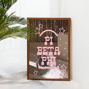 Pi Beta Phi art print, Pi Phi poster, sorority art, sorority recruitment, gifts for rush, big little, bid day gift, collage kit, art print