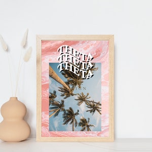 Kappa Alpha Theta art prints, collage kit, Kappa, sorority art, recruitment, gifts for rush, big little, bid day, sorority gift, art prints