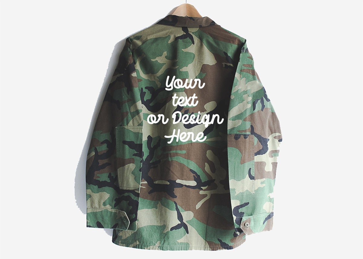 Custom army fatigue jacket hotsell