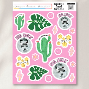 Sigma Delta Tau stickers, Sig Delt merchandise, sorority stickers, recruitment, bid day, greek decal, sorority gift basket, gift bag, SDT