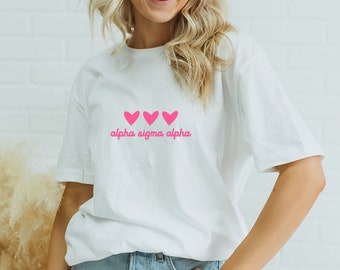 Alpha Signum Alpha, Alpha Sig, Alpha Sig Tee, Sorority T-Shirt, griechisches Hemd, Sorority, Hemden für Bid Day, Eilhemden, kundenspezifische Sorority-Shirts