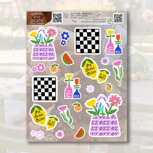 Aufkleber mit griechischen Buchstabe Design - große kleine Geschenke enthüllen - Bid Day Decor - Schwesternschaft Gastgeschenke - Minimalist Schwesternschaft Aufkleber