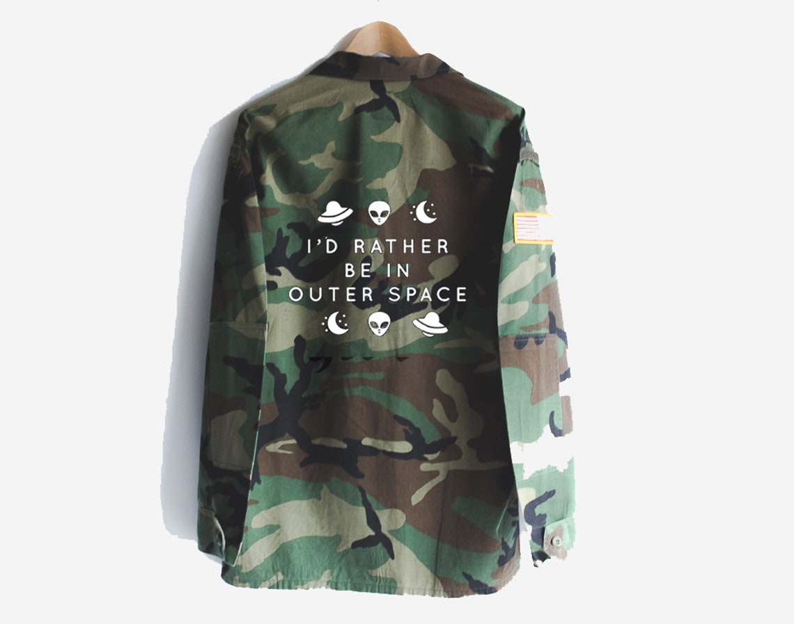 Women's Camo Jacket Military Jacket Women's Army Etsy