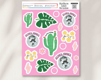 Alpha Omega Alpha, Alpha Sig merch, Schwesternschaftsaufkleber, Einstellung, Bid Day, griechischer Aufkleber, Schwesternschaftsgeschenkkorb, Geschenktasche, Alpha Omega merch