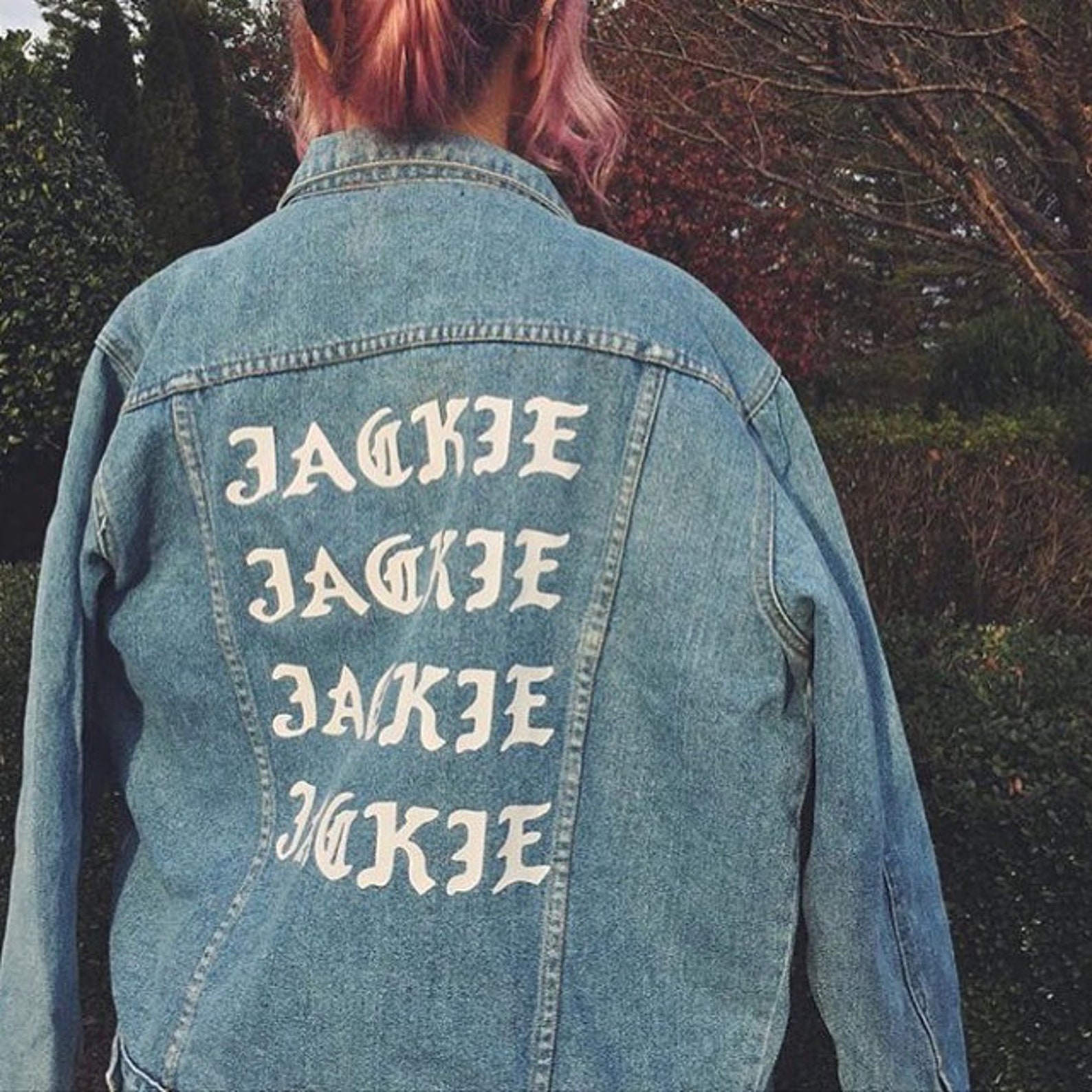 Custom Your Name Jacket Custom Jacket Denim Jacket Name Etsy