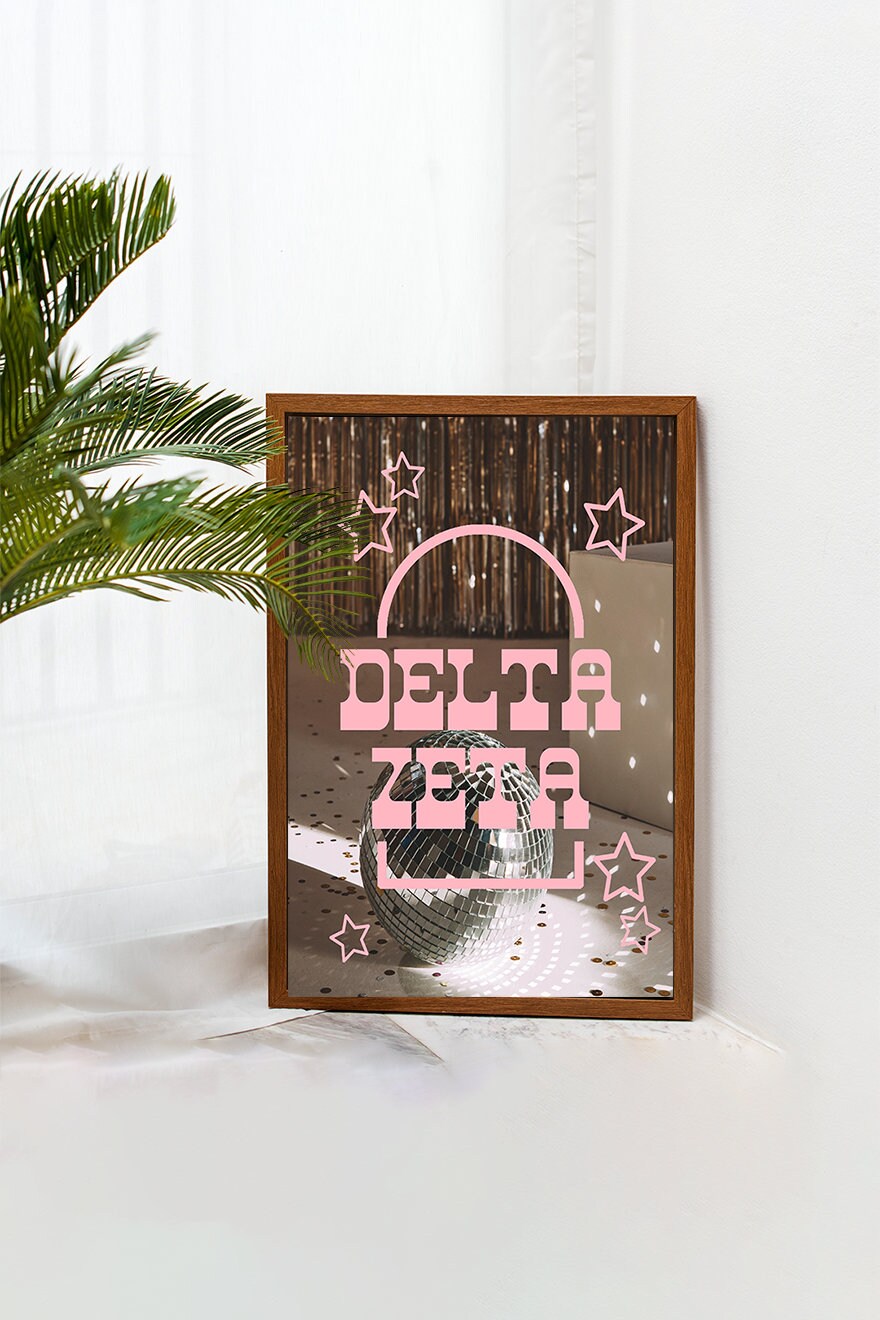 Delta Zeta art print, sorority art, collage kit, photo kit, photo collage kit, delta zeta art, custom sorority art, recruitment, big little