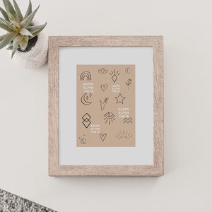 Kappa Alpha Theta art prints, collage kit, Kappa, sorority art, recruitment, gifts for rush, big little, bid day, sorority gift, art prints