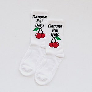 Gamma Phi Beta Socks, Gphi, gamma phi stuff,  gifts for rush, rush gifts, sorority gifts, custom socks, sorority socks, pi phi shirts, socks