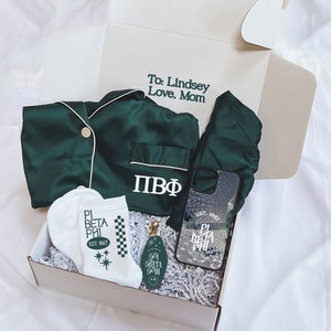 pi phi gift box, sorority gift box, pi beta phi pajamas, sorority, pi beta phi, pi phi gift, pi phi pajamas, sorority gift, sorority pjs