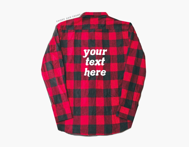 Wedding flannel red flannel custom flannel shirt logo Etsy