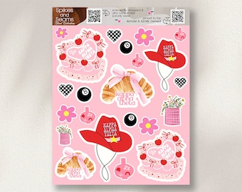 Pegatinas Theta, Kappa Alpha Theta, paquete de pegatinas de hermandad, calcomanía griega, cesta de regalo de hermandad, día de la oferta de hermandad, pegatinas griegas, productos Theta