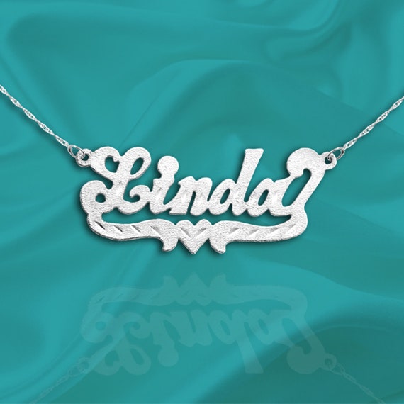 Name Necklace 24K Gold Plated Sterling 