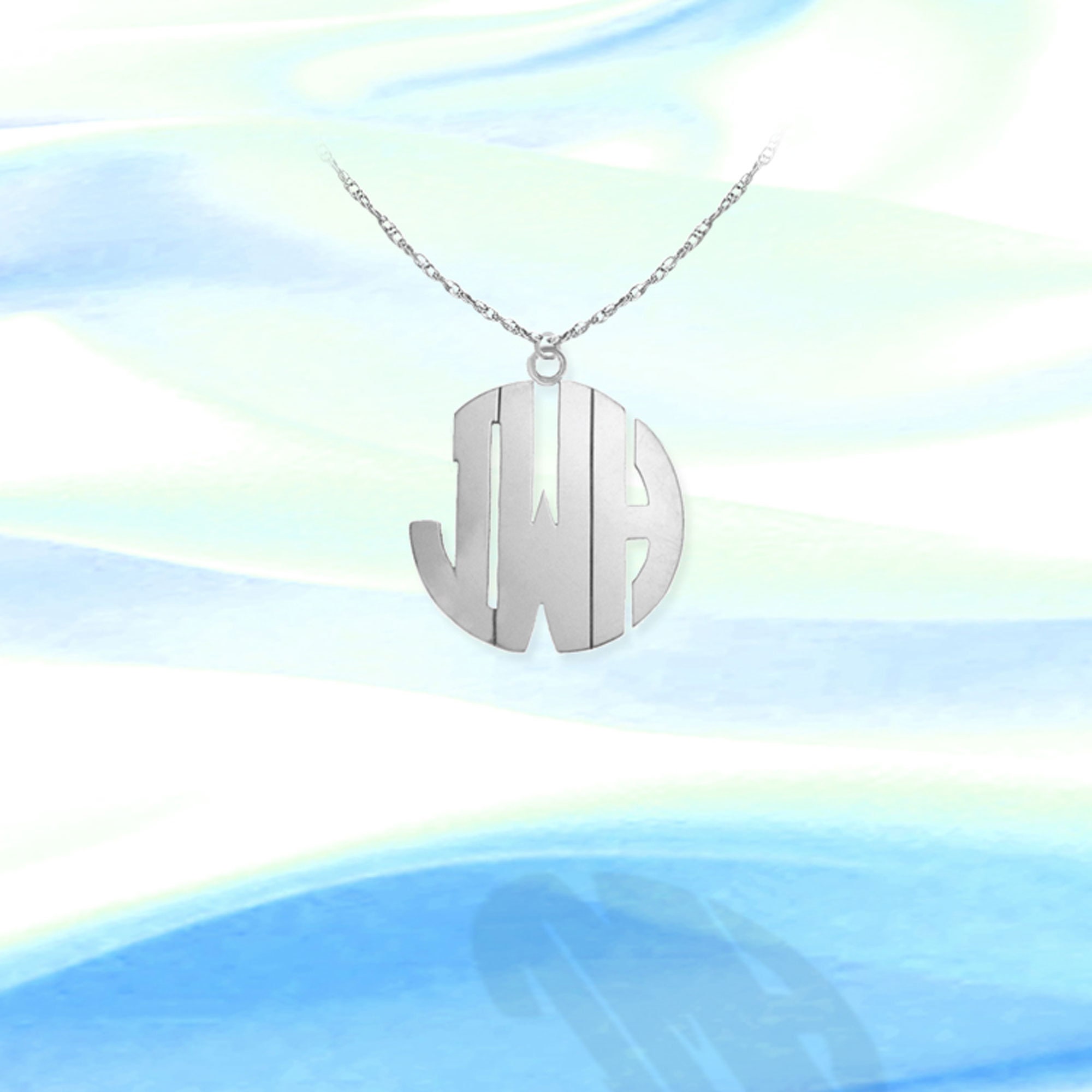 monogram bold necklace
