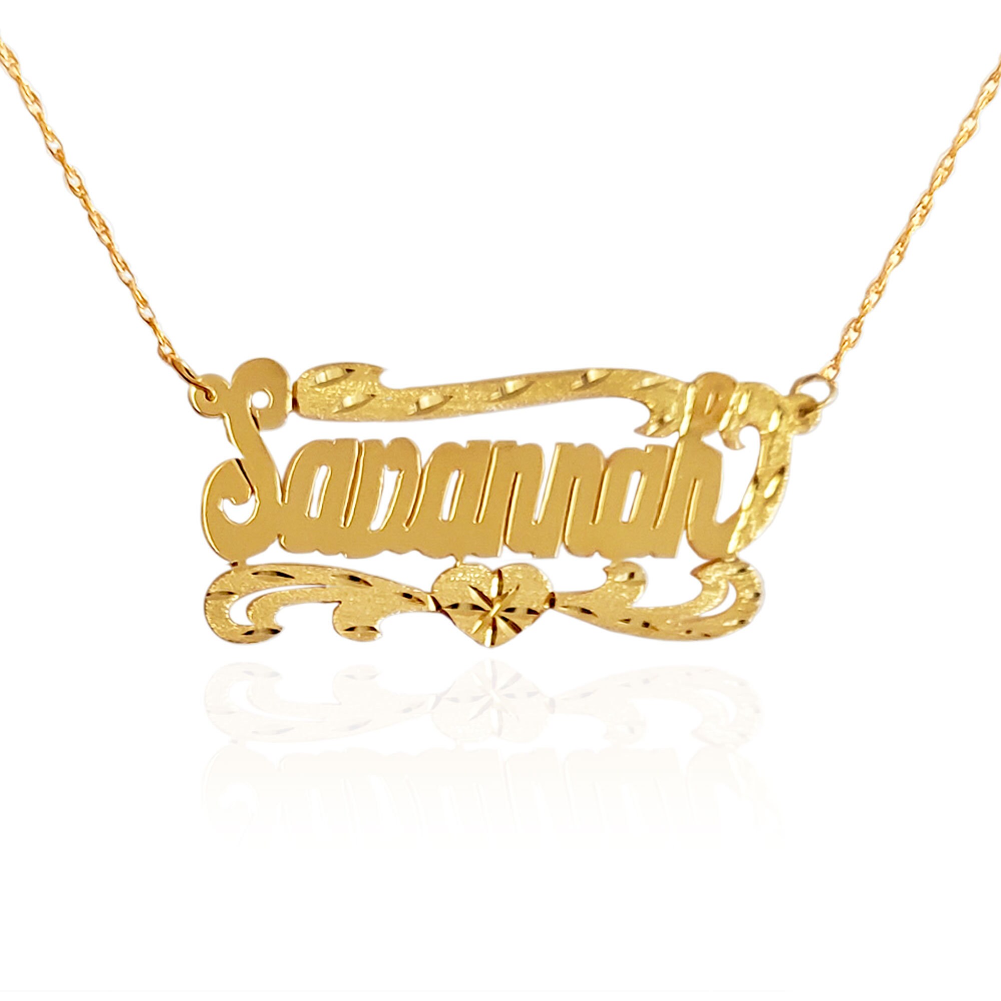 Classic Name Necklace 24K Gold Plated 