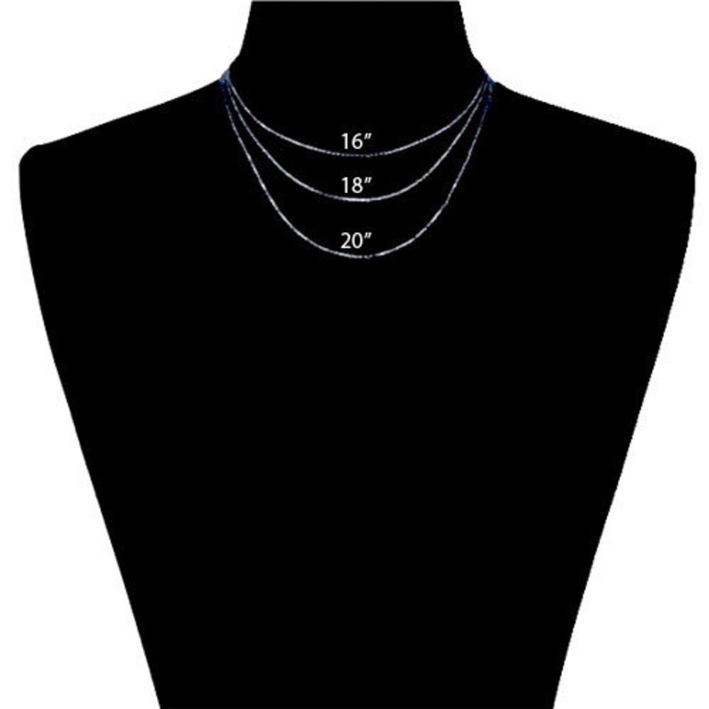 Monogram Necklace 1 inch Sterling Silver with Beaded Design Handcrafted Personalized Initial Necklace Made in USA