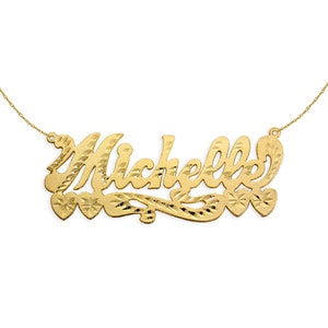 Custom Name Necklace 24K Gold Plated Sterling Silver Handcrafted Designer Gifts for her Personalized Gift Made in USA image 3