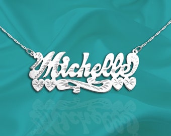 Name Necklace - Personalized Name - Sterling Silver - Custom Made - Handcrafted USA