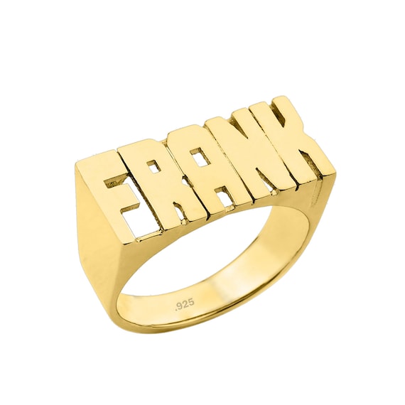 Personalized Name Ring Name Ring 24K 