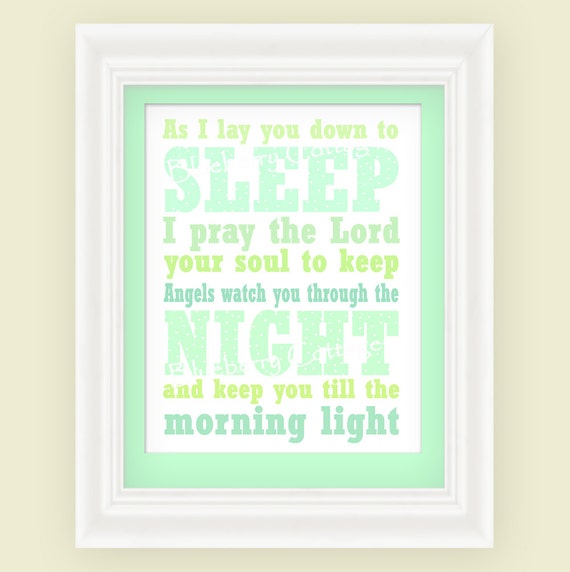 Items similar to Printable Nursery Wall Art Print A Mother's Prayer