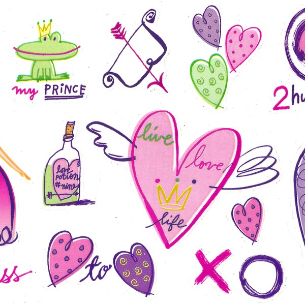 4x6" SR6456 ONE "Fairytale Romance" (Whimsy/Whimsical) Sticker Sheet By PSX