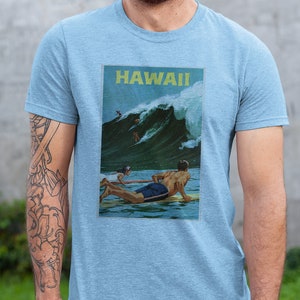 Retro Postkarte Hawaii Vintage Design T-Shirt Original Tee