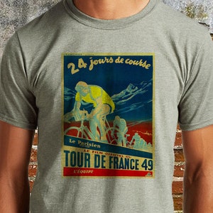 Camiseta vintage de bicicleta Tour de Francia 1949