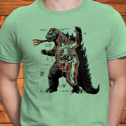 Japanese Inspired Retro Godzilla 