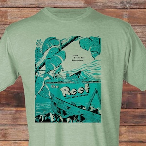 Retro Inspirierte Postkarte Hometown The Reef - Vintage Long Beach Harbor T-Shirt