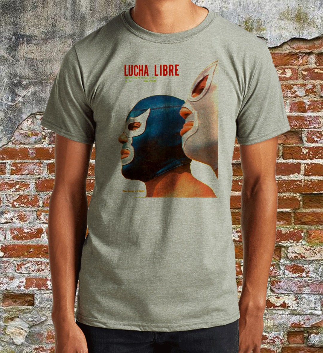 Lucha Libre: Blue Demon Y T-shirt - Etsy