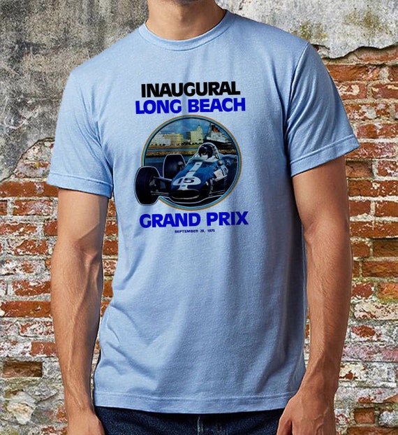 Vintage Poster Inaugural Long Beach Grand Prix Vintage Tee | Etsy