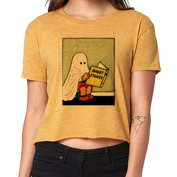 Vintage Ghost Stories Women's Retro Aesthetic Cali Crop Top