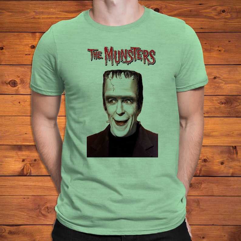 Herman Munster Bust Tshirt Etsy