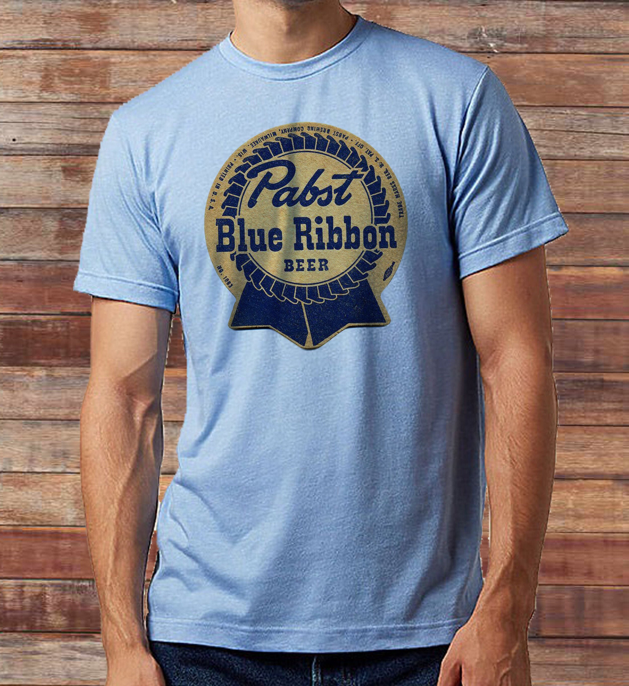 Buy Vintage Blue Ribbon Design T-shirt Online in India - Etsy