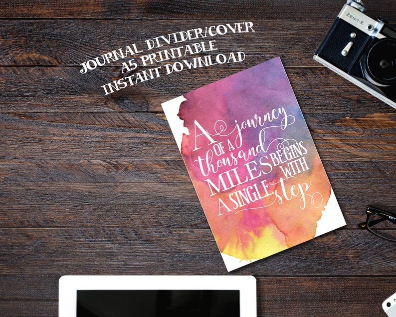 Inspirational Quote Planner Cover Inspirational Quote Etsy