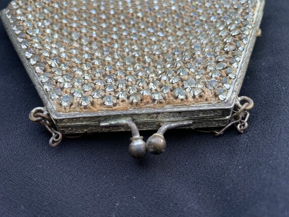 1940s Rhinestone cocktail purse - image 7