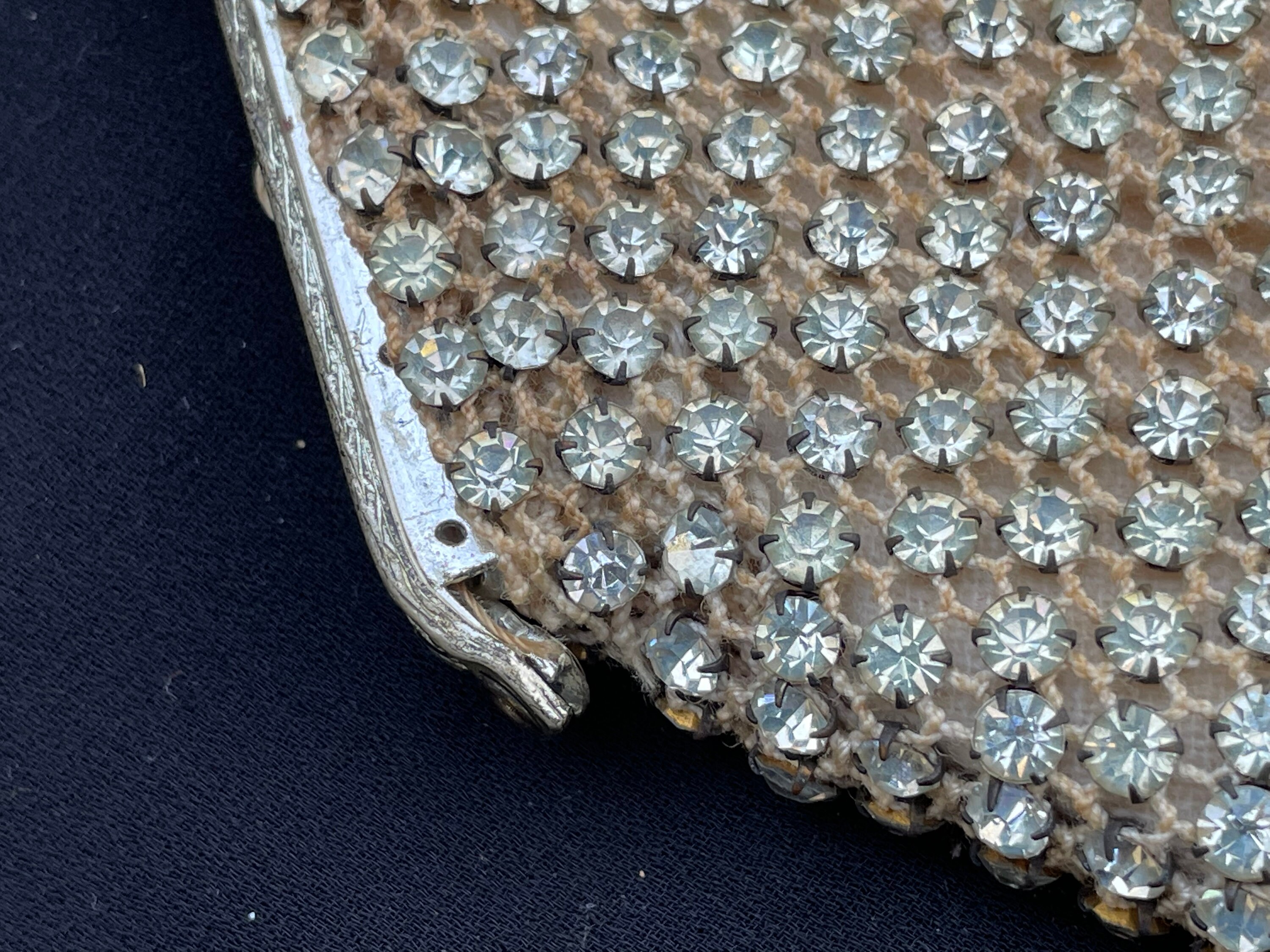 Vintage 1950s Rhinestone Cocktail Bag