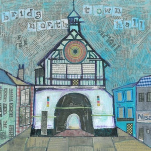 Town Hall, Bridgnorth Giclee Print, Shropshire Landmark Painting