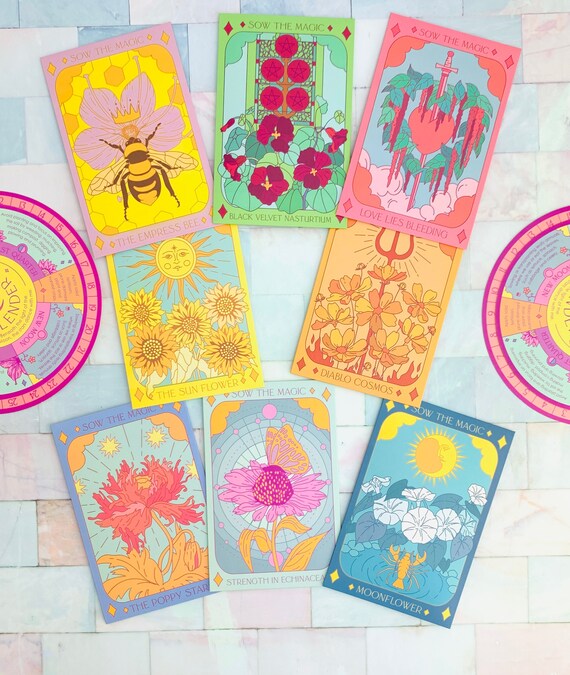 ひまわり★タロット ひまわり（火の輪）タロットシードパケット - 種子 - Etsy 日本