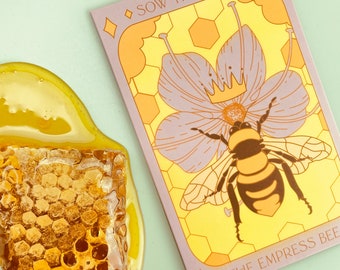 The Empress Bee Tarot Seed Packet - Seeds