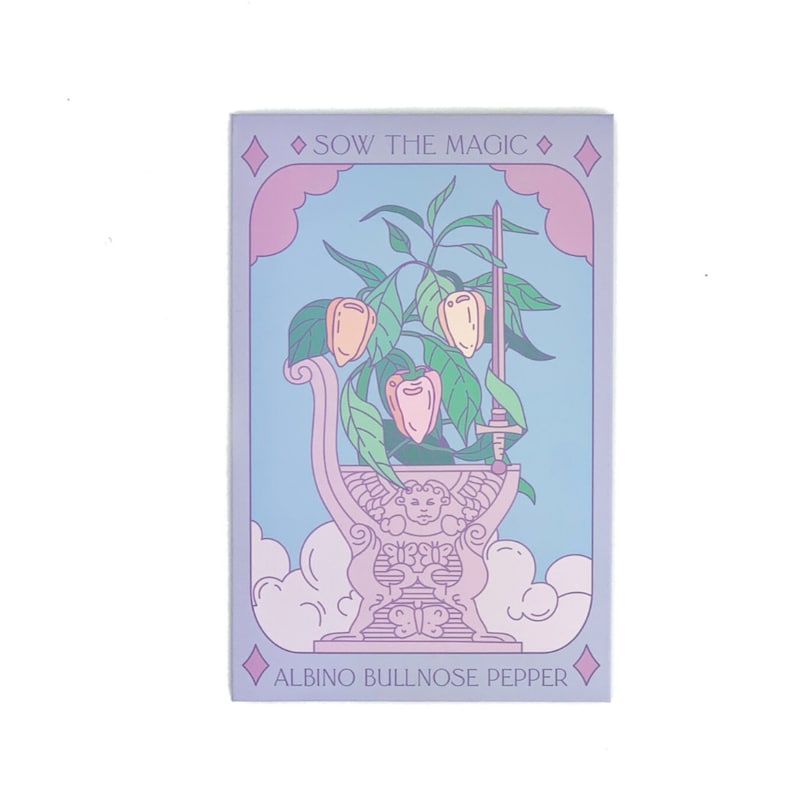 Albino Bullnose Pepper Tarot Seed Packet - Thumbnail 5