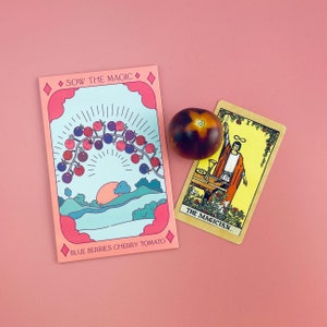 Blue Berries Cherry Tomato Tarot Seed Packet - Seeds