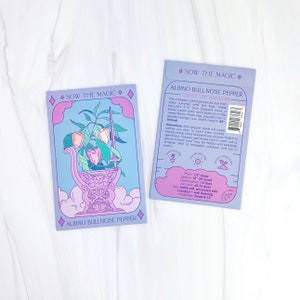 Paquete de semillas de pimiento albino de nariz redondeada Tarot - Semillas