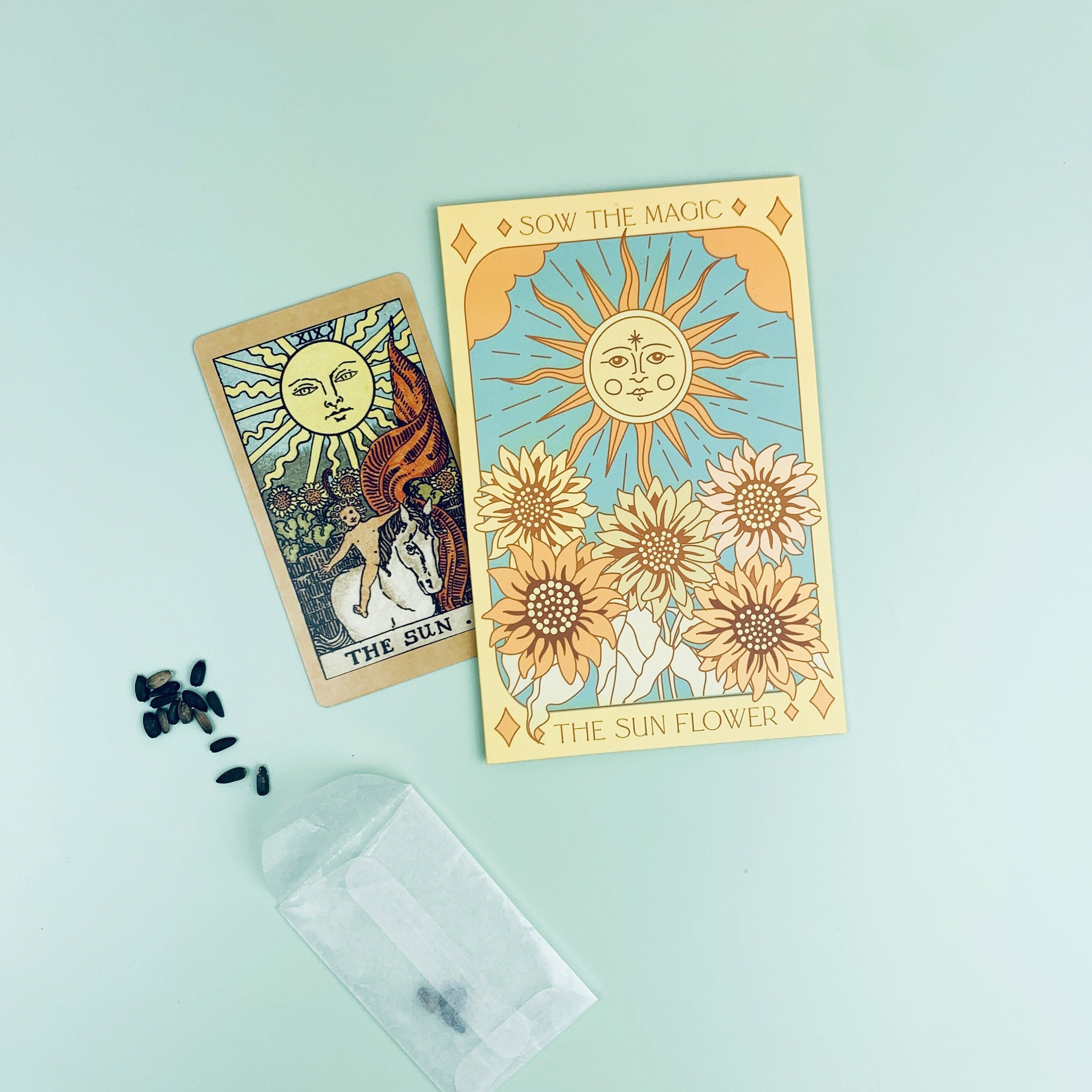 ひまわり★タロット ひまわり（火の輪）タロットシードパケット - 種子 - Etsy 日本