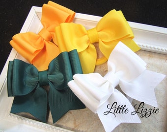 Tails Down Pigtail Bows, School Hair Bows, Pigtail Bow