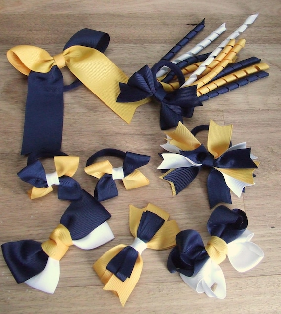 School Hair Acessories Hair Clips And Hair Ties Made To Etsy